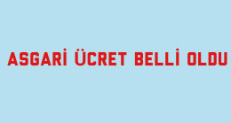 Asgari Ücret Belli Oldu