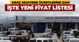 Araç Muayene Ücretlerine Zam Yapıldı.İşte Yeni Fiyat Listesi