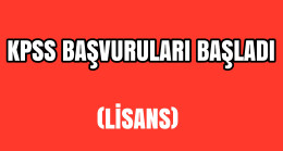 KPSS Başvuruları Başladı (Lisans)