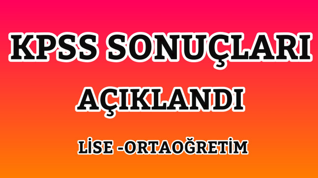 KPSS Sonuçları Açıklandı