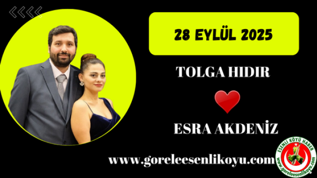 Tolga Hıdır & Esra Akdeniz Çifti Evleniyor