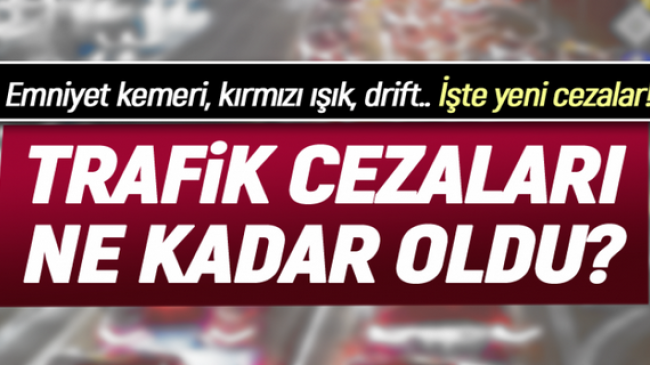 2021 Trafik Cezaları Belli Oldu