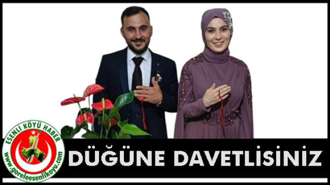 Gülnur Tenk & Erdem Kocadayı Çiftinin Düğününe Davetlisiniz