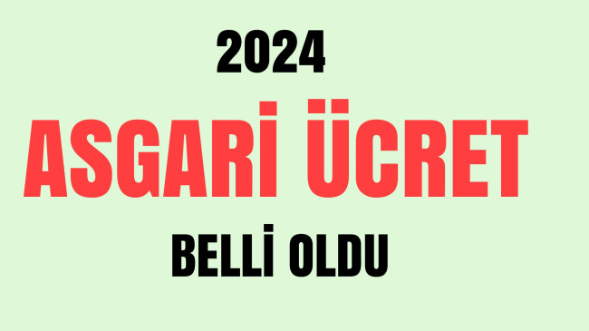 2024 Asgari Ücret Belli Oldu